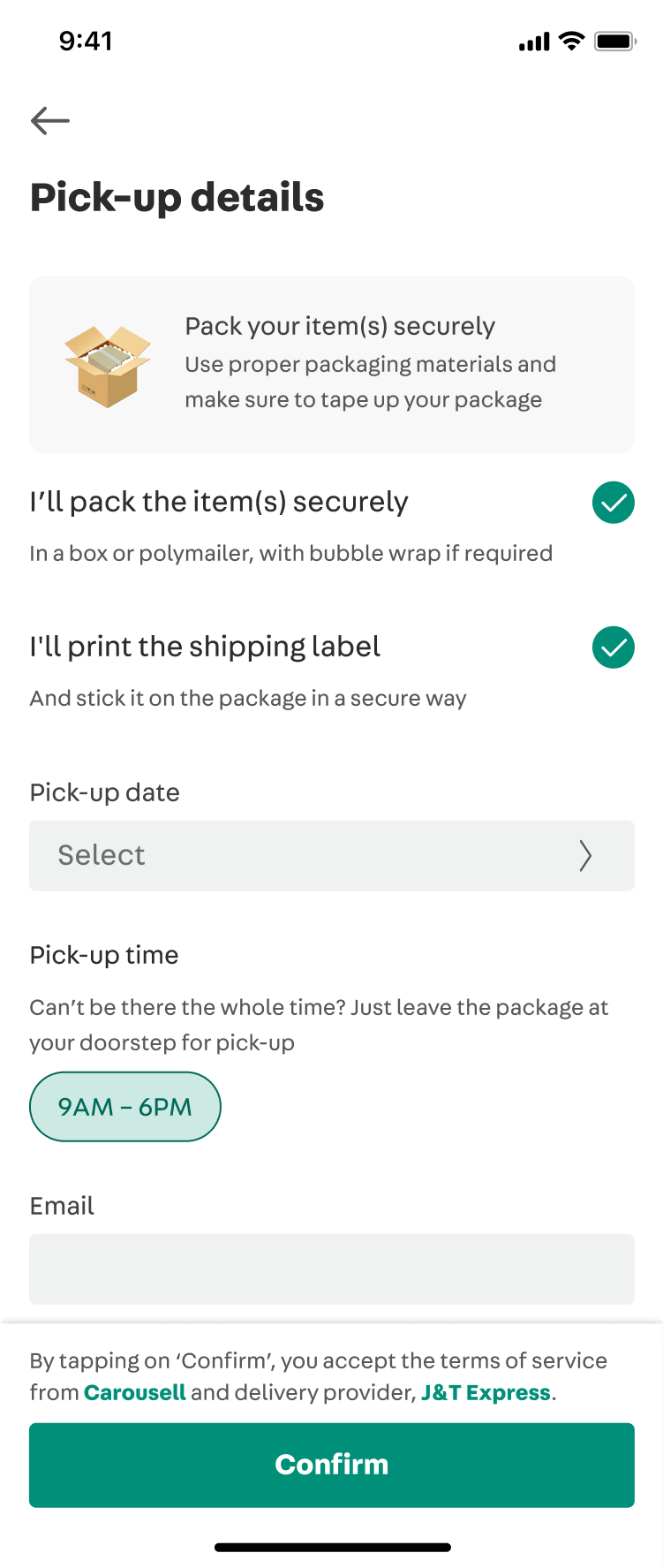 Singapore How to ship with Carousell Official Delivery