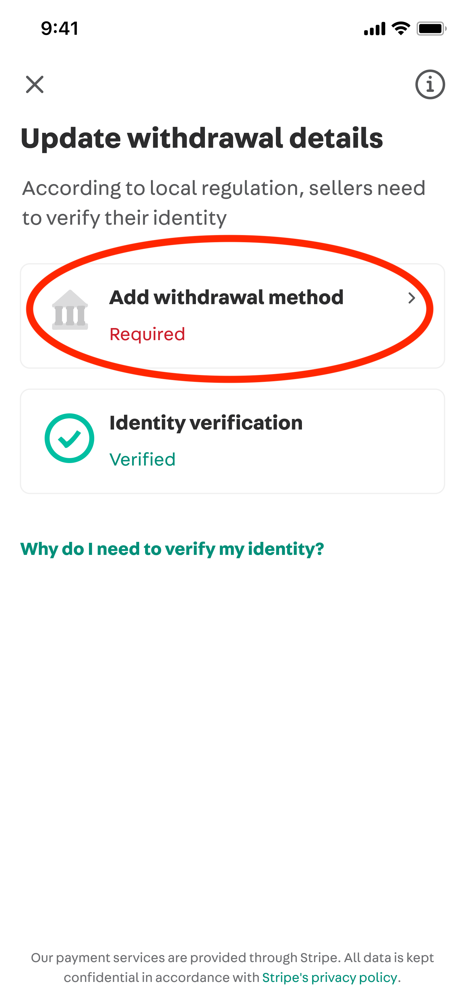 Seller Identity Verification